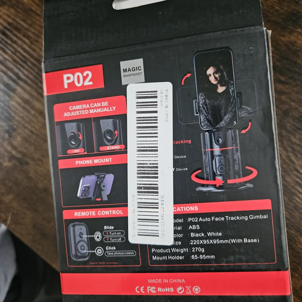 Magic Snapshot Auto Face Tracking Tripod
